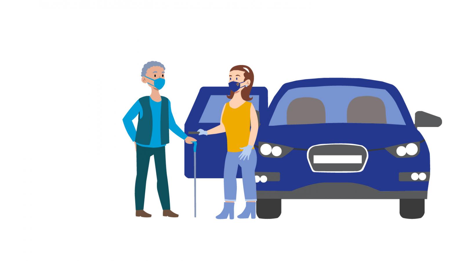 volunteer driver illustration