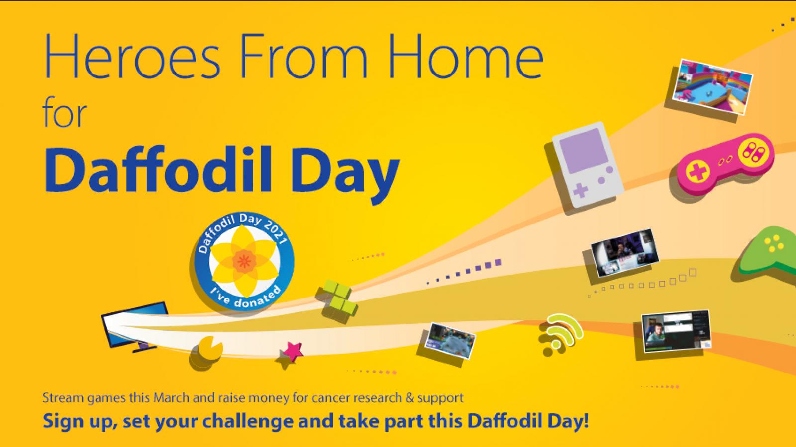 daffodil day gaming banner