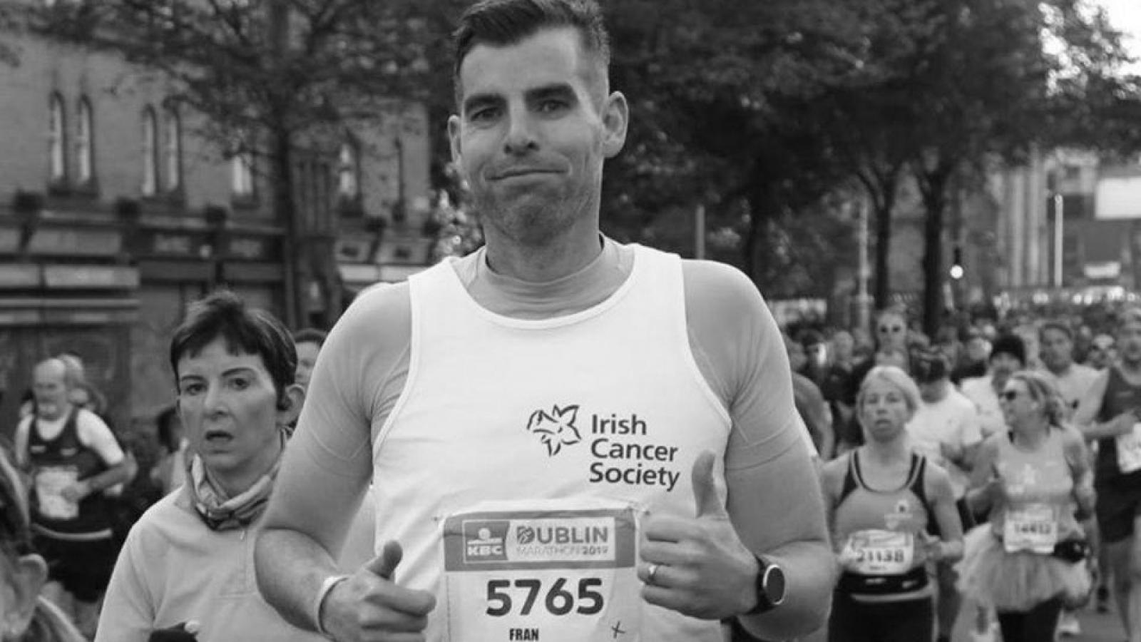 Fran McDermott running Dublin Marathon